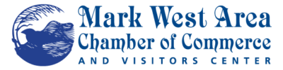 Logotipo de la Cámara de Comercio y Centro de Visitantes del Área de Mark West