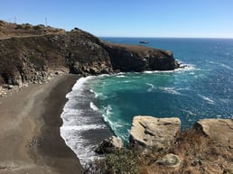 An image of the Sonoma County beach where I Know What You Did Last Summer was filmed.